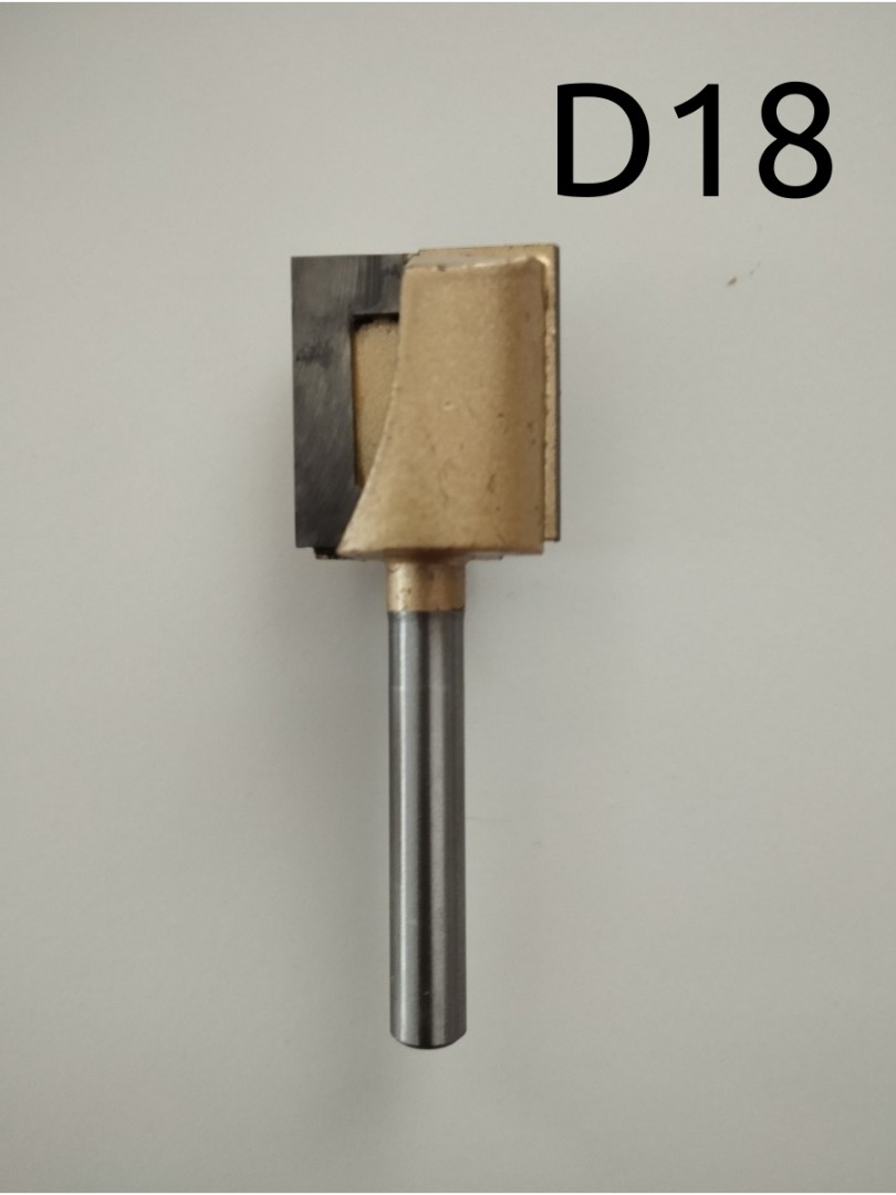 Фреза пазовая D18 H80 хв. 8 мм. твердосплавная