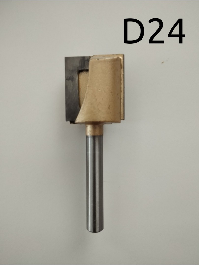 Фреза пазовая D24 H80 хв. 8 мм. твердосплавная
